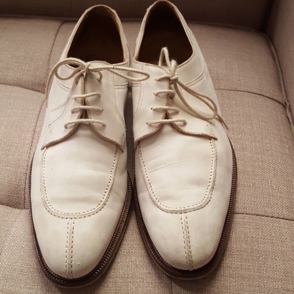 Bally men's shoes. creme color